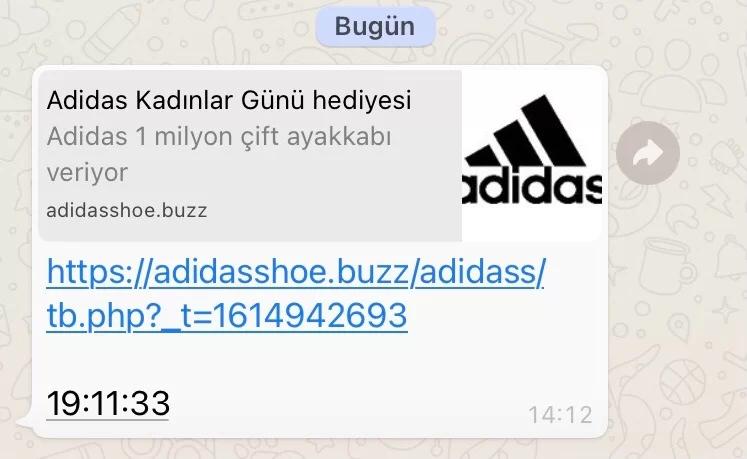 Whatsapp'tan Kadınlar Günü Hediyesi Mesajlarına Dikkat! Whatsapp'tan Kadınlar Günü Hediyesi Mesajlarına Dikkat!
